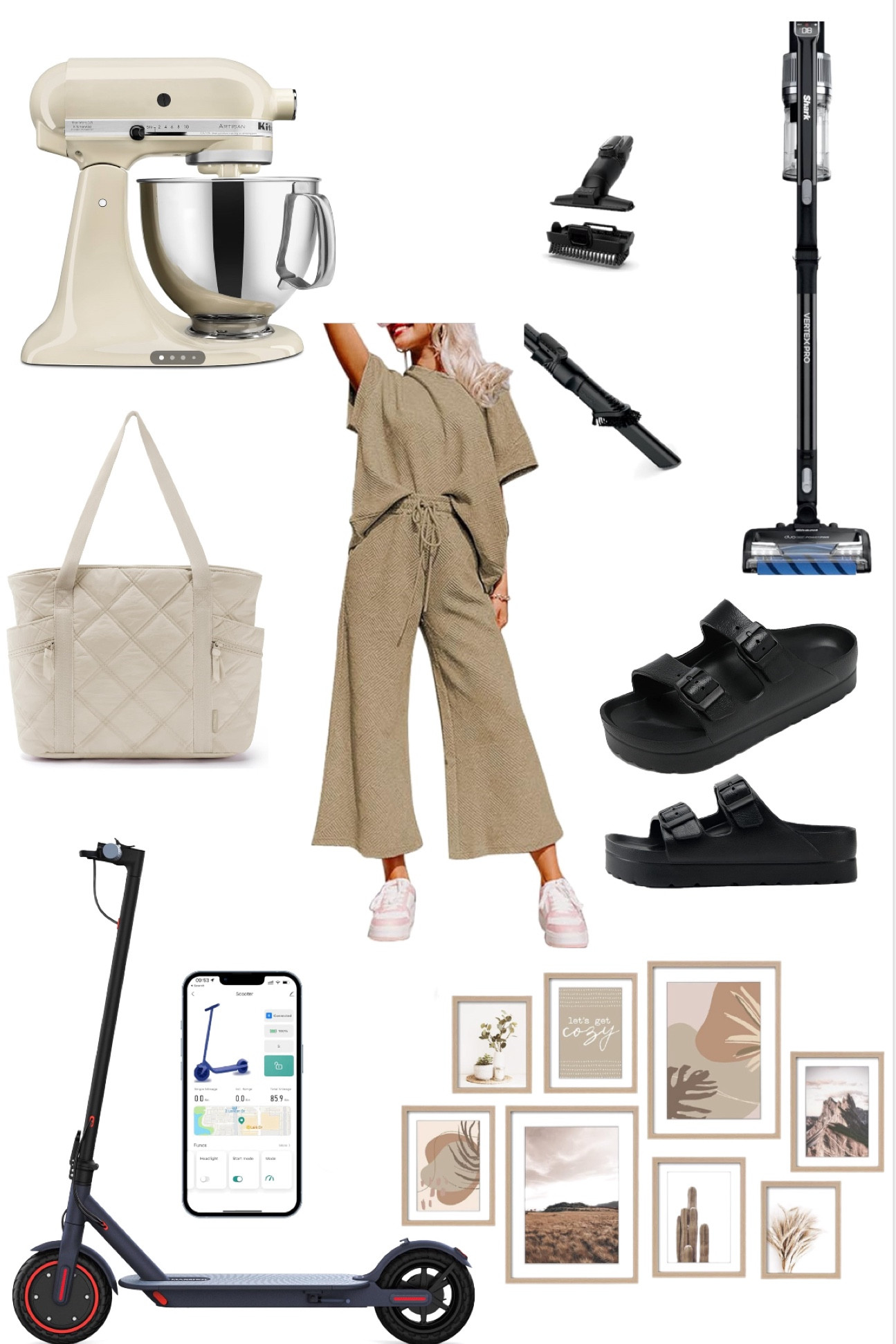 Amazon prime Early Access Favorites! Cropped lounge set quilted tote bag plantform foam slides (I have in red and black) electric scooter with app control frame gallery ( more finishes) shark curdles stick vacuum with attachments kitchen aid mixer (so many colors)

#LTKSaleAlert #LTKHome