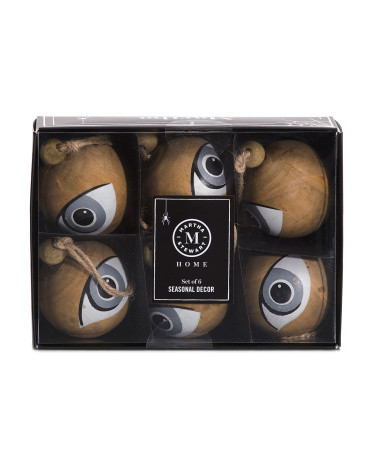 6pk Wooden Eyeballs | Fall Decor | T.J.Maxx | TJ Maxx