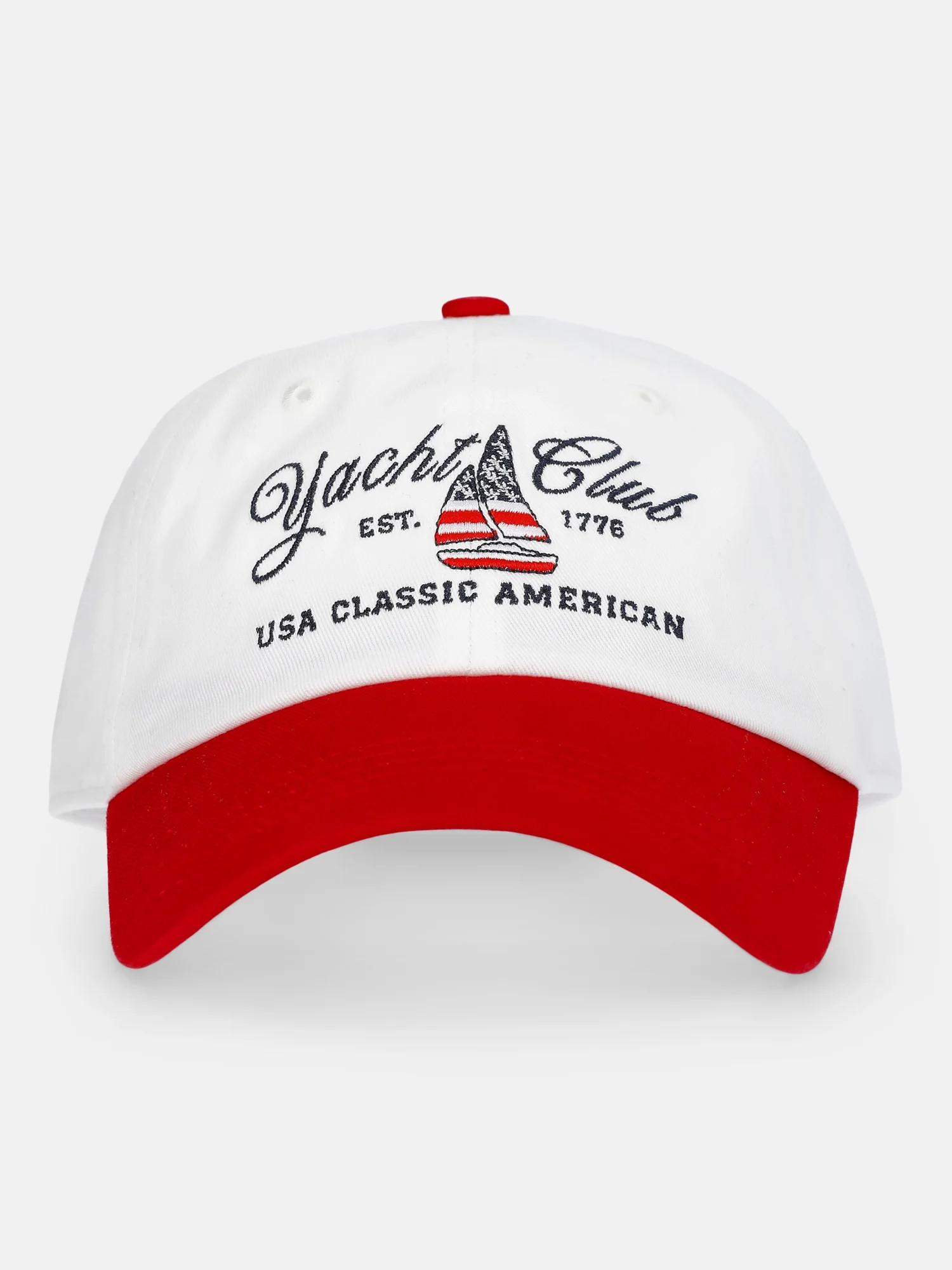 Time and Tru Women's Yacht Club Embroidered Baseball Hat, Parchment | Walmart (US)