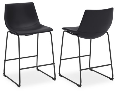 Centiar Counter Height Bar Stool with Upholstered Bucket Seat

 (Set of 2) | Ashley