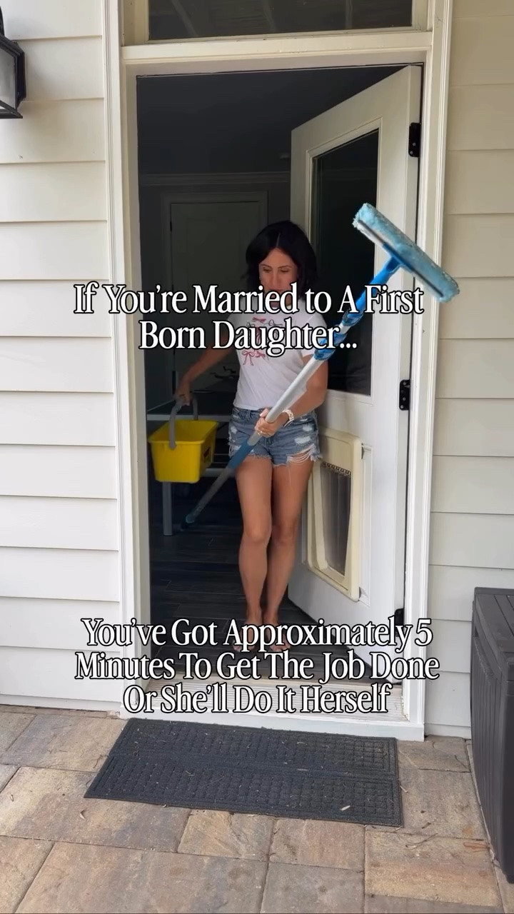 It’s not impatience. I call it efficiency🤣

Some people can wait. Some people can delegate. I mentally complete the task, gather the supplies & finish it before the conversation is over.

For everyone asking, I’m linking a similar 24-foot telescoping window cleaning pole I used! (Mine is no longer available) It’s one of those home cleaning essentials that makes cleaning high windows, second-story glass, and hard-to-reach spaces so much easier without dragging out a ladder.

If you’re tackling a spring refresh, summer refresh, deep cleaning day, or just love finding must-have cleaning products that make home maintenance easier, this is one I highly recommend adding to your cleaning toolkit. 🪟✨ #HomeCleaning #CleaningEssentials #WindowCleaning #SpringRefresh #SummerRefresh #HomeMustHaves

Firstborn daughter behavior.

#FirstbornDaughter
#Over40Women #RelatableReels
#MomLifeHumor
#FirstBornEnergy

#LTKmomlife #LTKOver40 #LTKHome