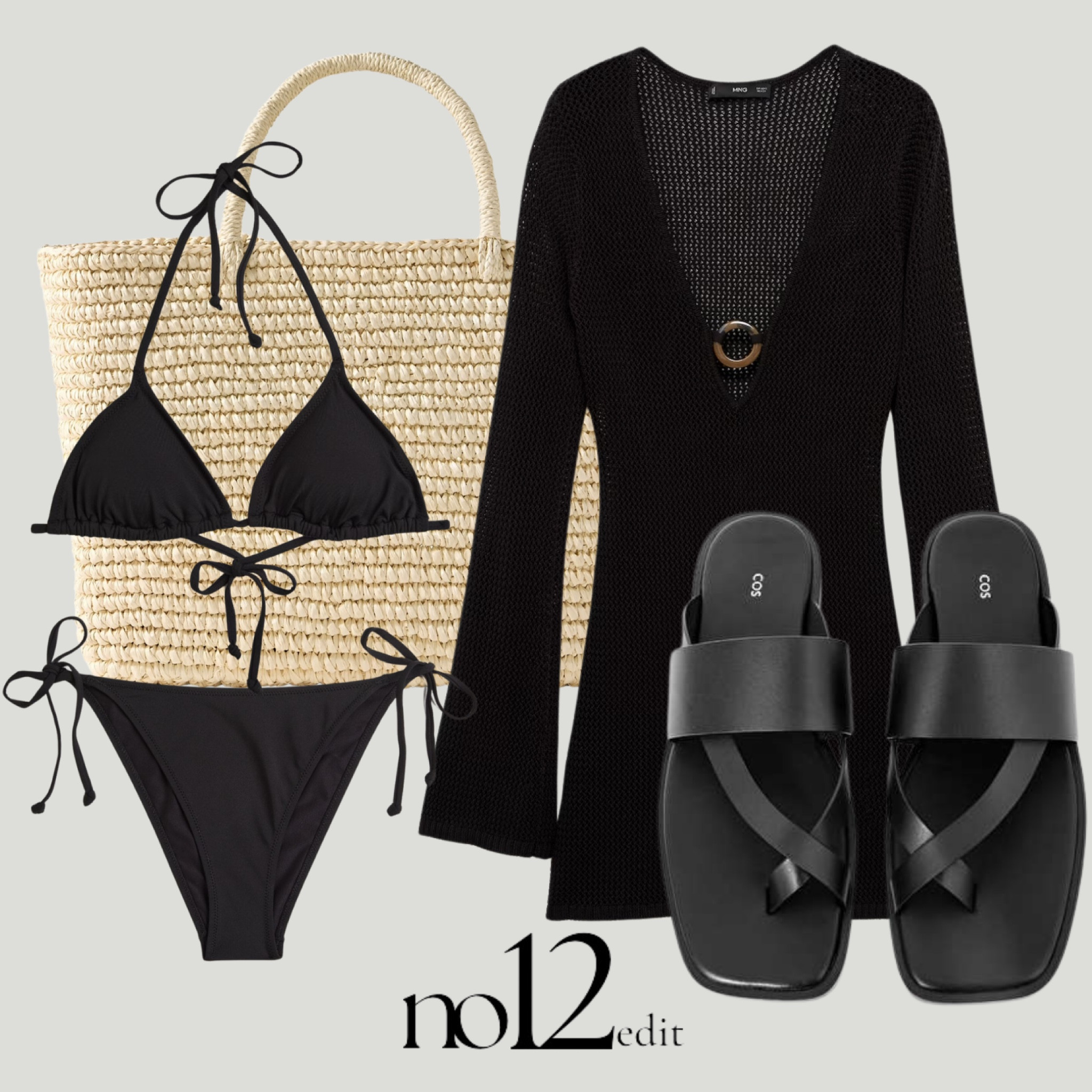 Understated and stylish in monochrome 🤍🐚 Perfect for a relaxed yet chic beach day. #SimpleStyle #BeachChic 

#LTKsummer #LTKuk #LTKeurope