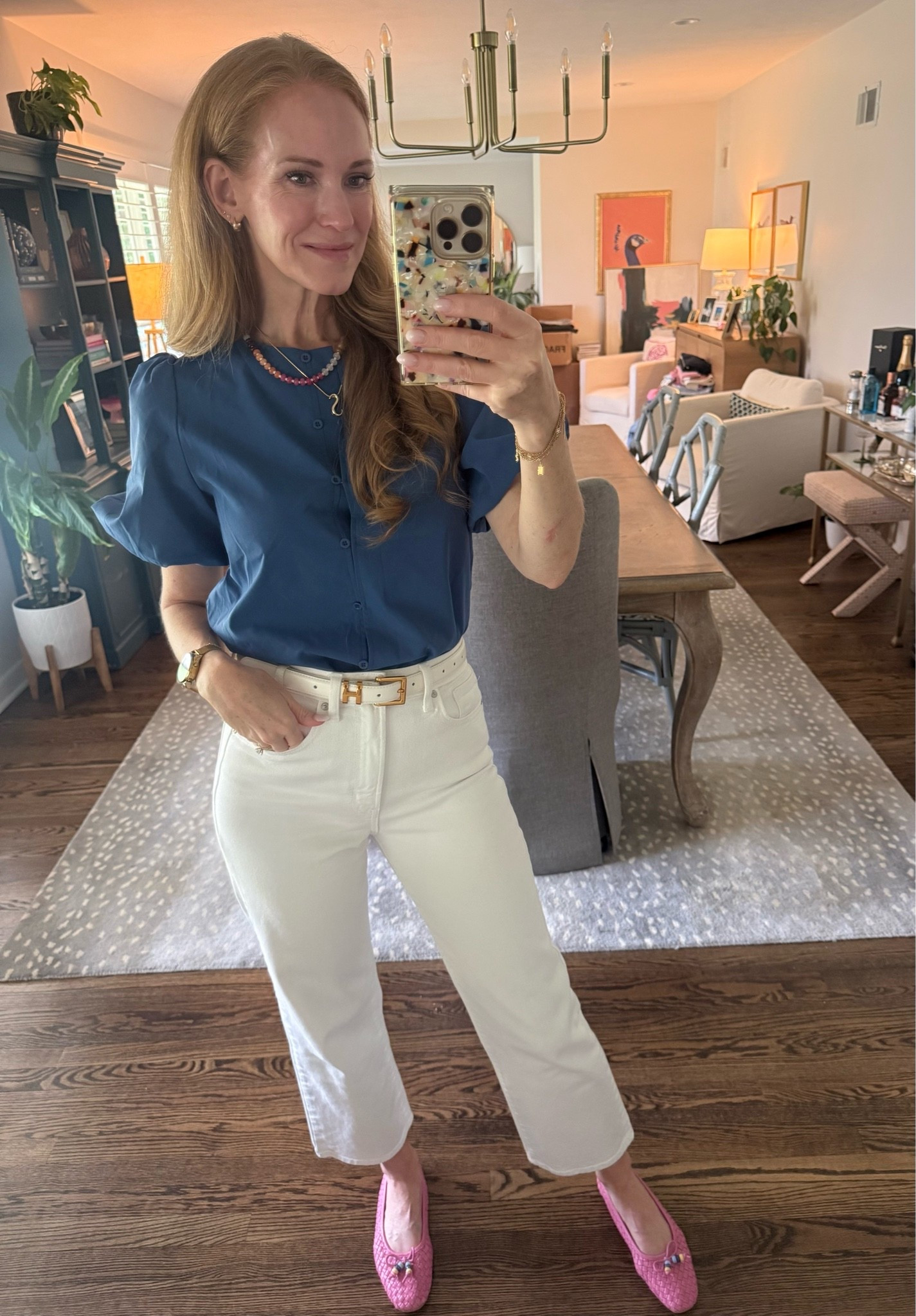 Blue, white and pink = one of my favorite color combinations! This blue puff sleeve from Amazon is so cute especially with white jeans or shorts.

#LTKootd #LTKdayinmylife #LTKOver40