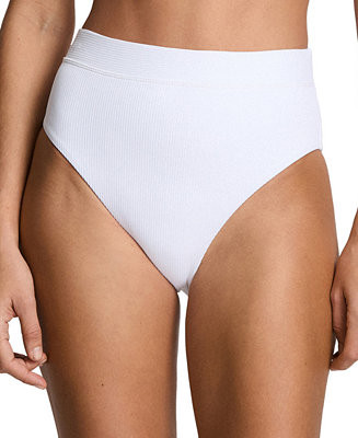 Women's Banded High-Waist Swim Bottoms | Macy's
