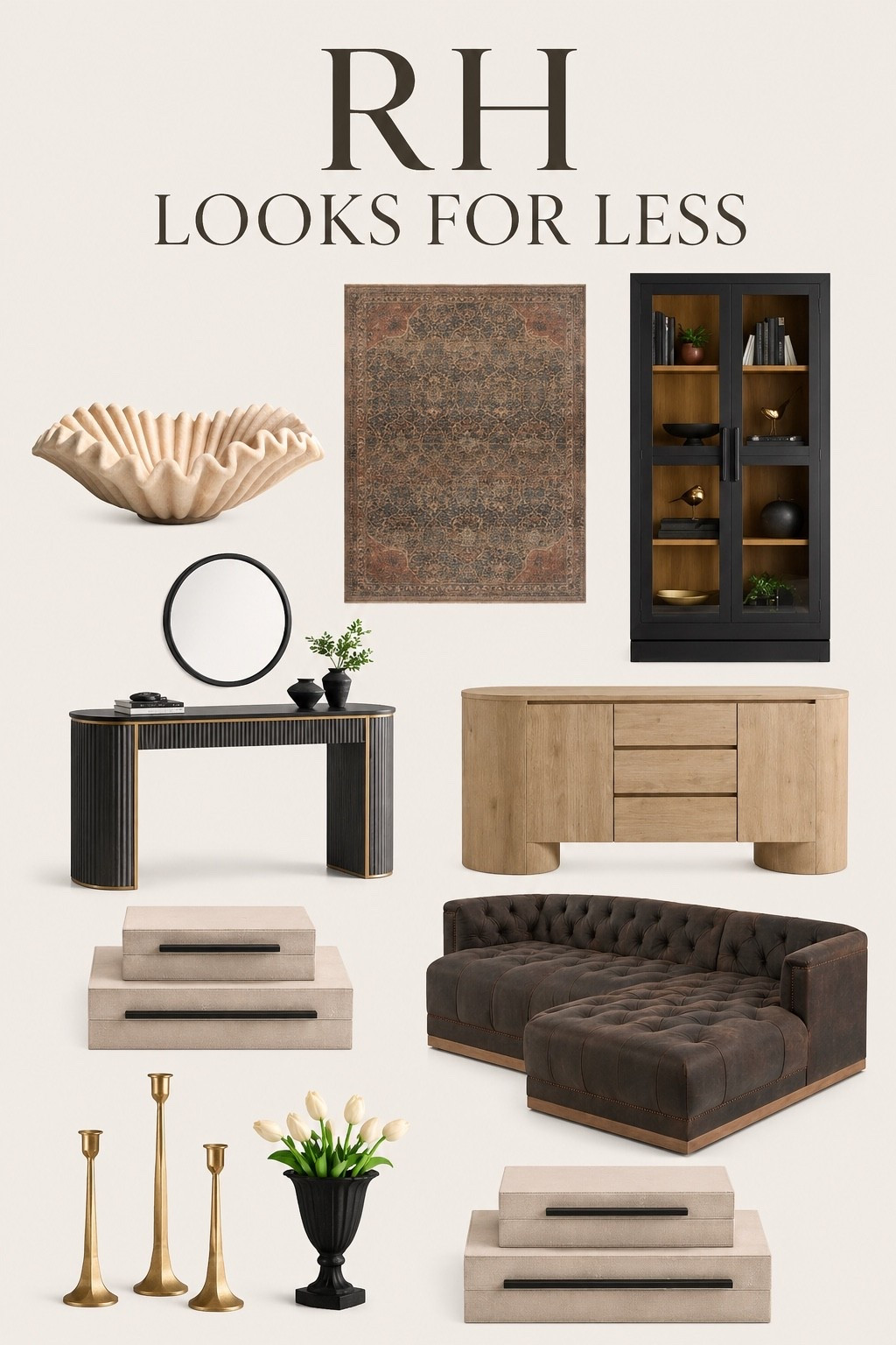 RH look for less

Designer neutrals without the designer price 🤍 These Restoration Hardware inspired finds bring in rich textures, warm woods, and timeless pieces to create that elevated, lived-in look for less. Shop all my favorites here.

#LTKSaleAlert #LTKHome