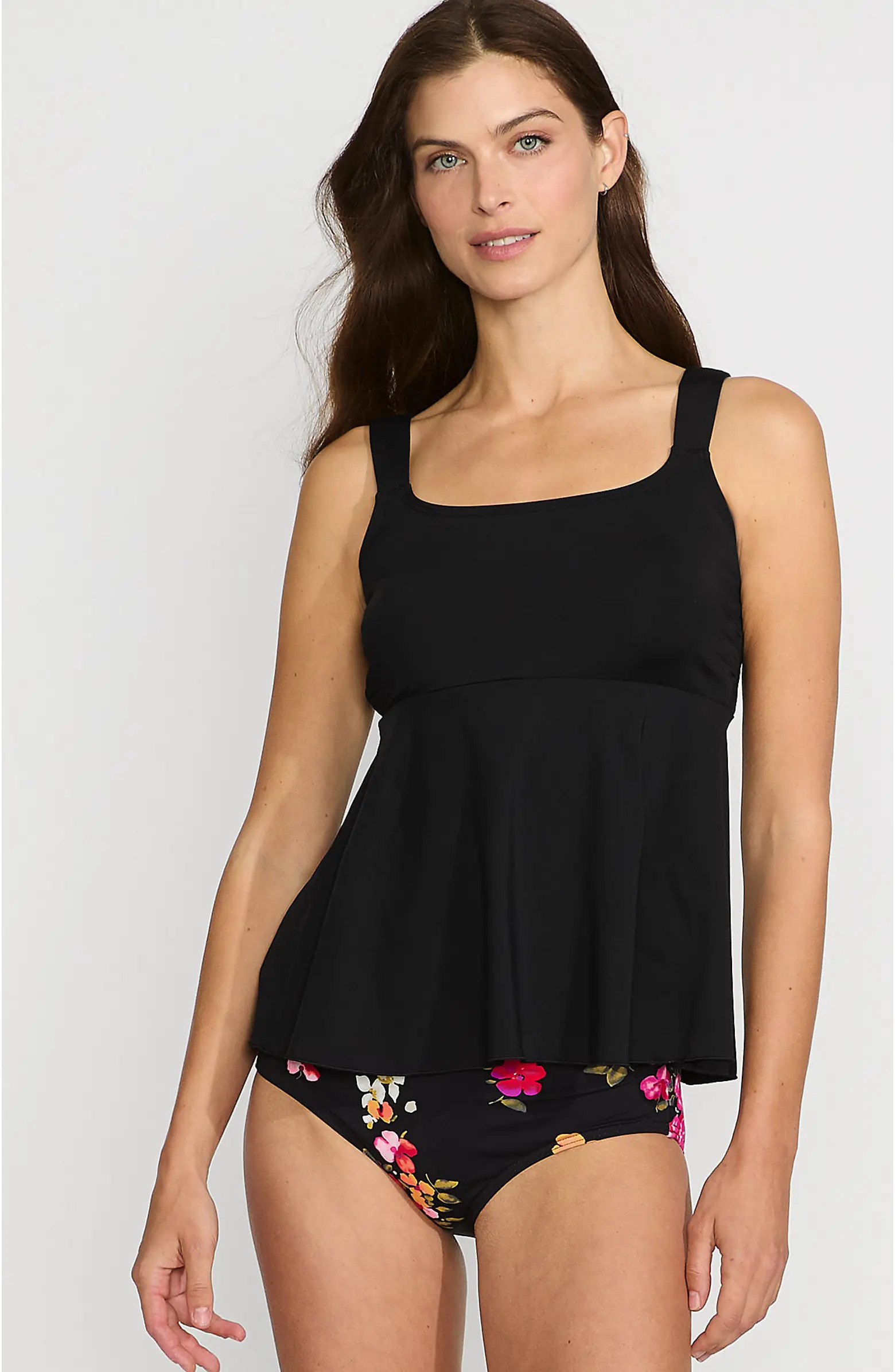 Adjustable Scoop Neck Flutter Tankini Top | Nordstrom