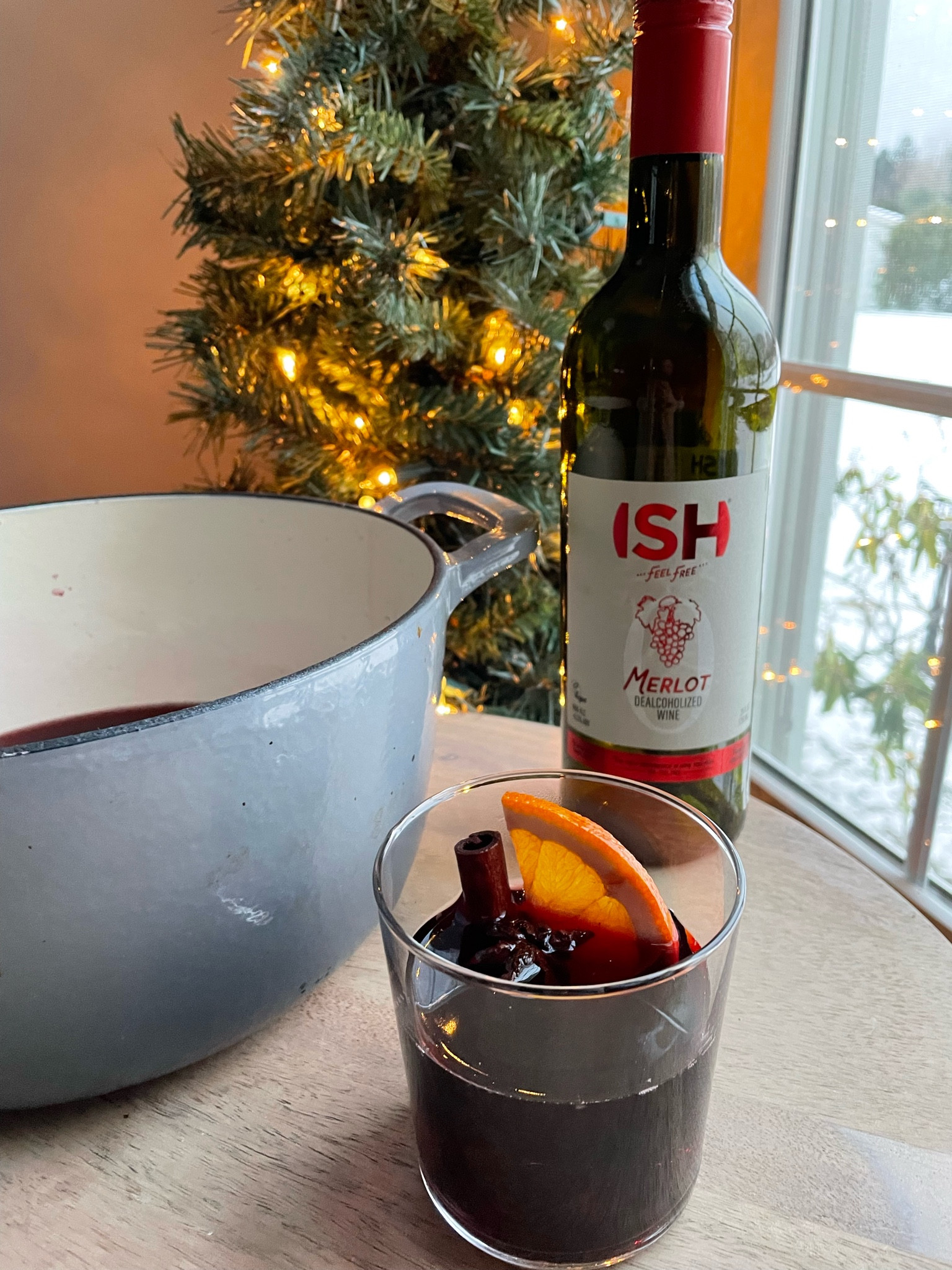 We’re making mulled wine!

During the holidays, there’s nothing like cozying up with a warm drink that fills the air with fragrant spices. Mulled wine is a winter classic, but if you're skipping the alcohol or just want something everyone can enjoy, I’ve got the perfect alcohol-free version for you! All the festive flavors.

Combine your NA red wine of choice and Lyre’s Amaretti. Add in Anise star, whole cloves, cinnamon sticks, and orange slices. Heat ingredients on low for about 10-15 mins. Strain and then pour into cute mugs or glasses. Garnish with orange wedge, anise star and cinnamon stick.

#LTKHome #LTKHoliday #LTKSeasonal