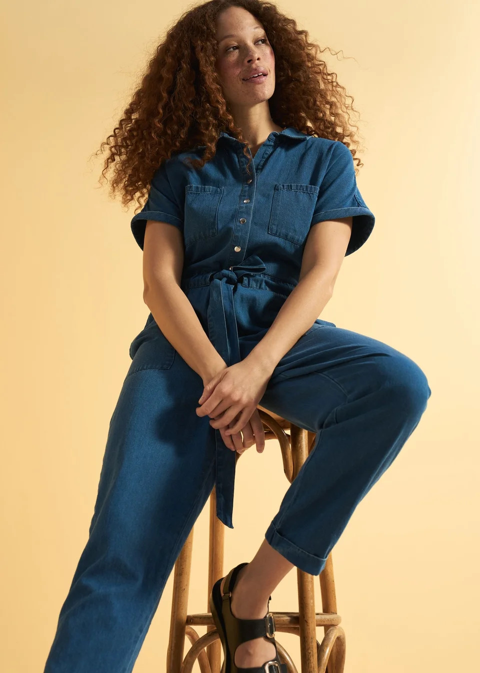 Mid Wash Denim Boiler Suit - Size 8 | Matalan (UK)