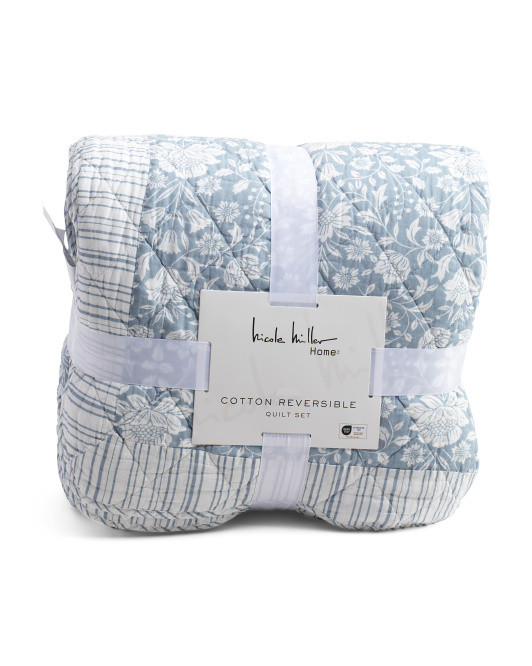 100 Percent Cotton Floral Quilt Set | TJ Maxx