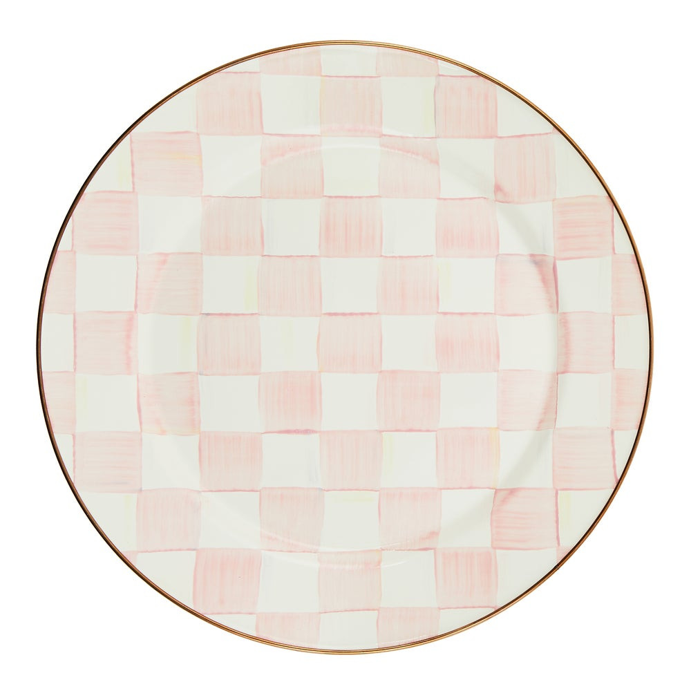 Rosy Check Enamel Dinnerware | MacKenzie-Childs