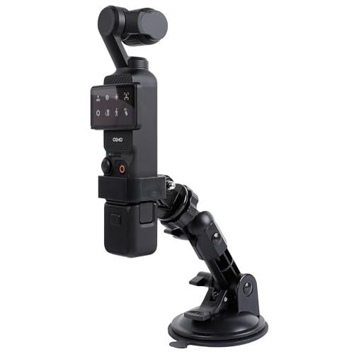 PellKing Suction Cup Mount for DJI Osmo Pocket 3,Car Windshield Window Dash Holder Kit with Expansion Adapter Accessories for DJI OSMO Pocket 3 Camera | Amazon (US)