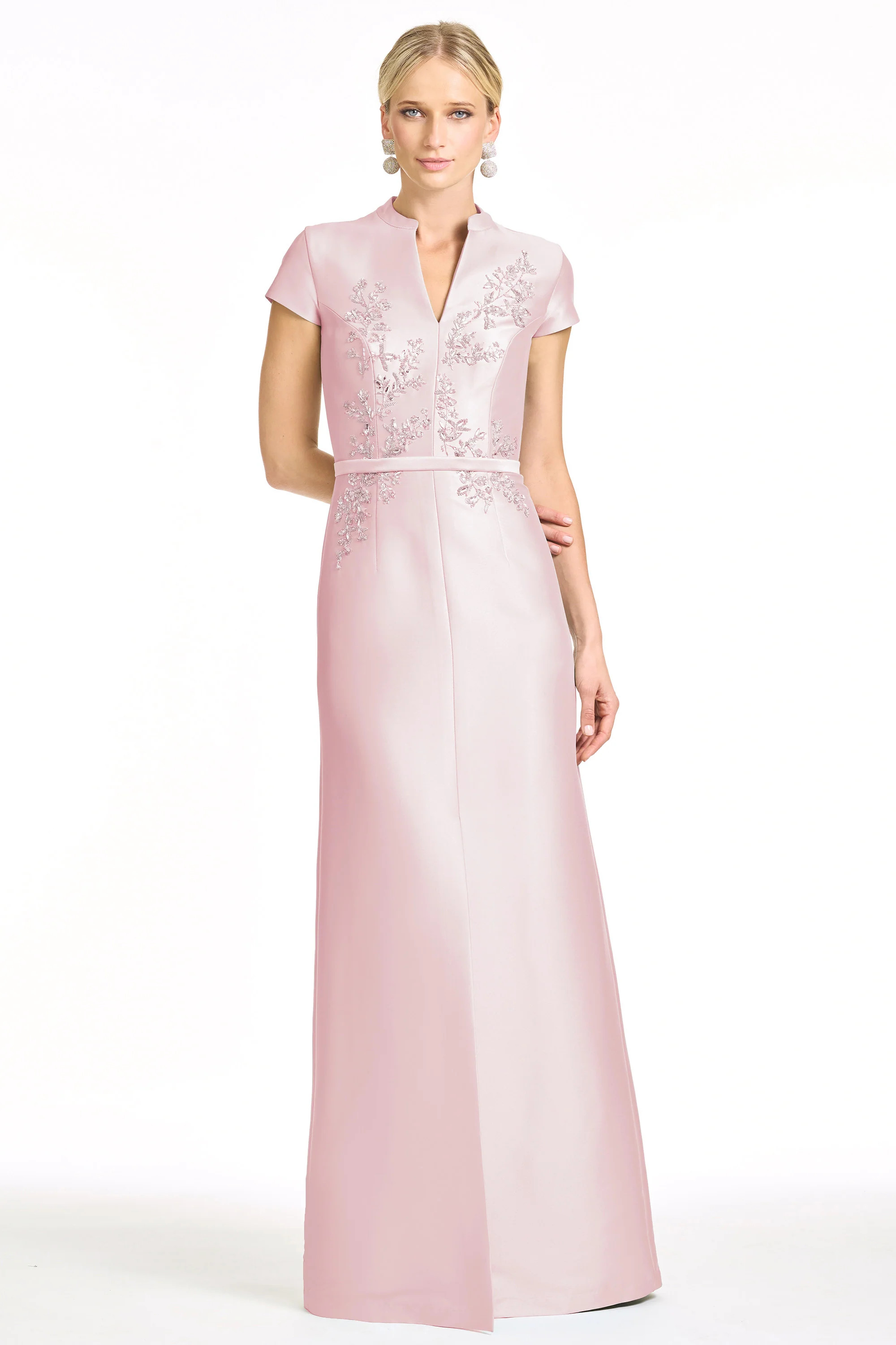 EMBELLISHED CHARLOTTE GOWN - ROSE QUARTZ | Sachin and Babi