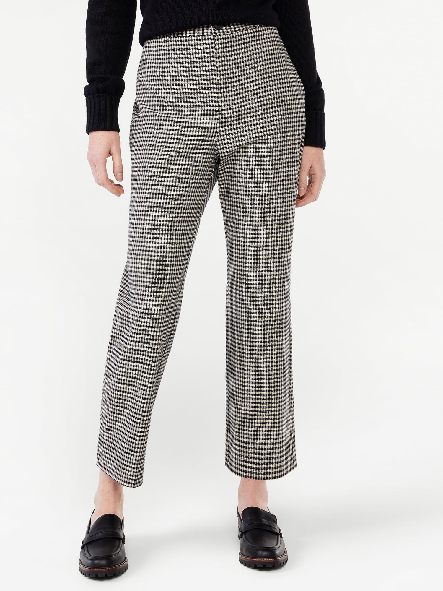 Free Assembly Women's Crop Kick Flare Trousers - Walmart.com | Walmart (US)