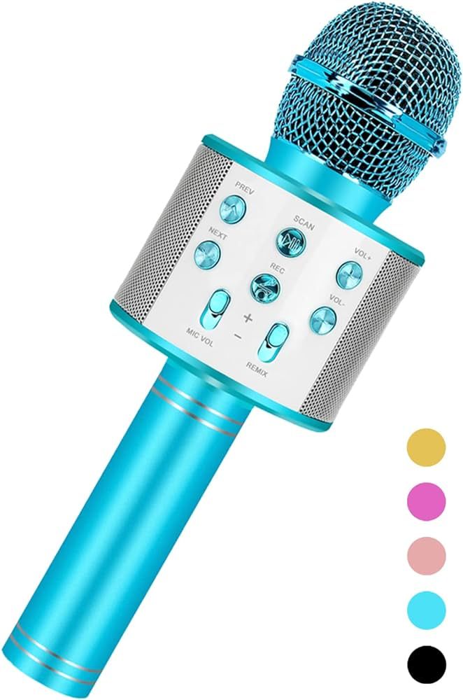 Karaoke Microphone Machine For Kids Adults,Portable Bluetooth Microphone For Singing,Professional... | Amazon (US)