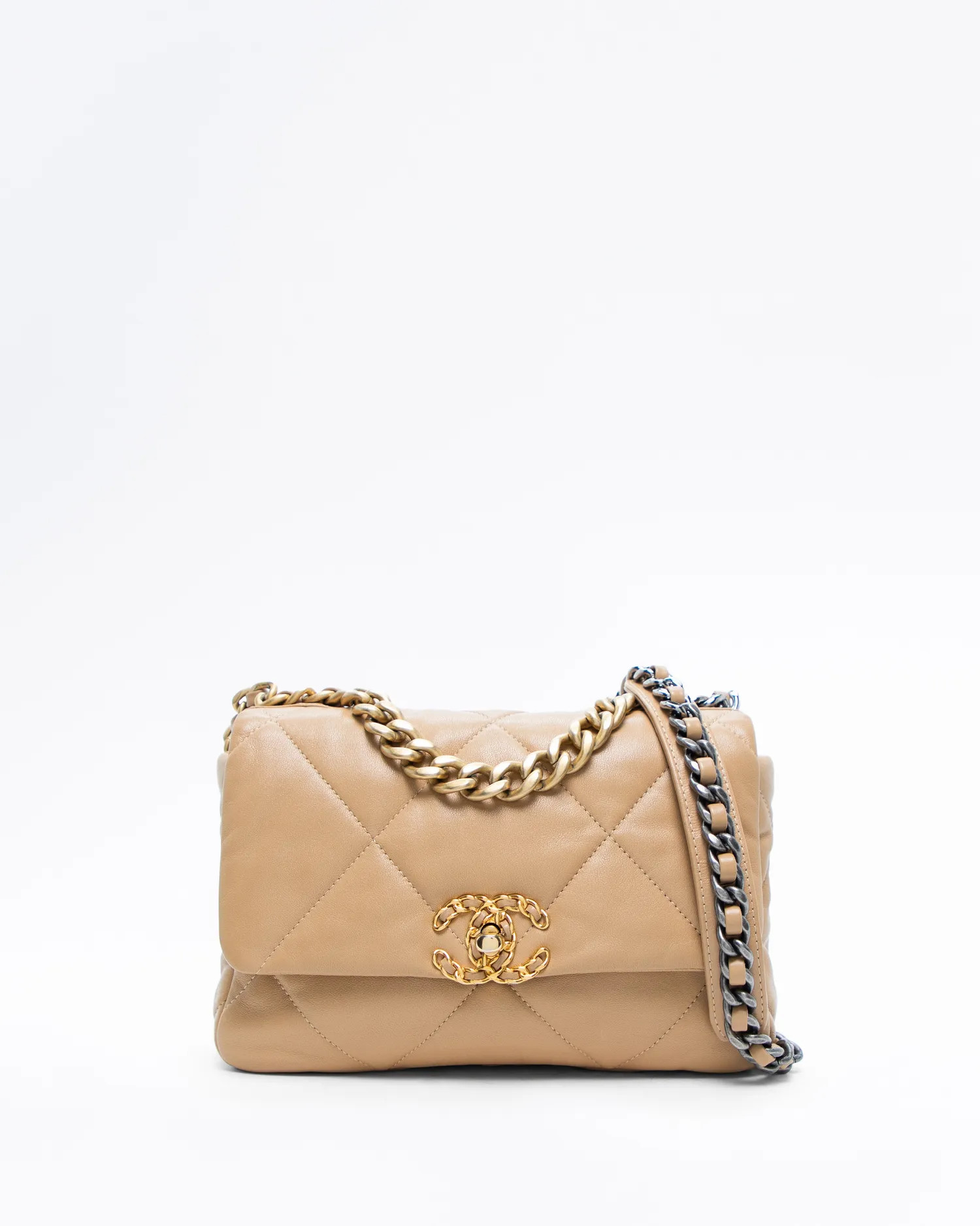 Lambskin Chanel 19 Flap Bag | Vivrelle