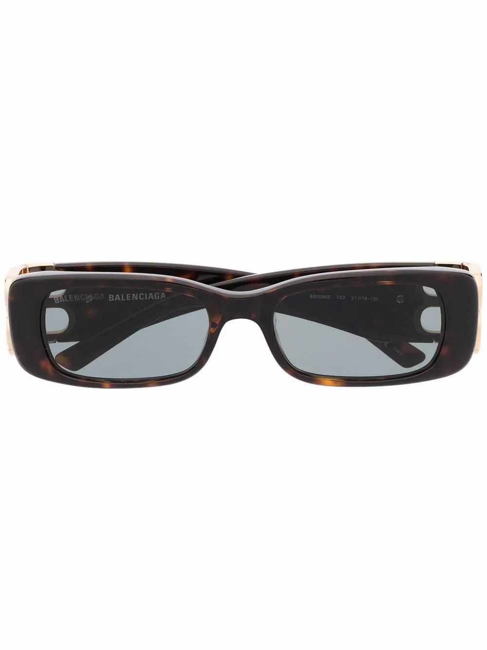 Balenciaga Dynasty rectangle-frame Sunglasses - Farfetch | Farfetch Global