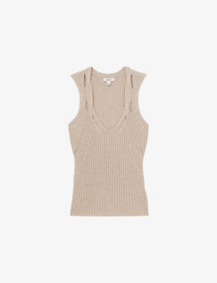 Alethia Twist-Strap Knitted Vest | Selfridges