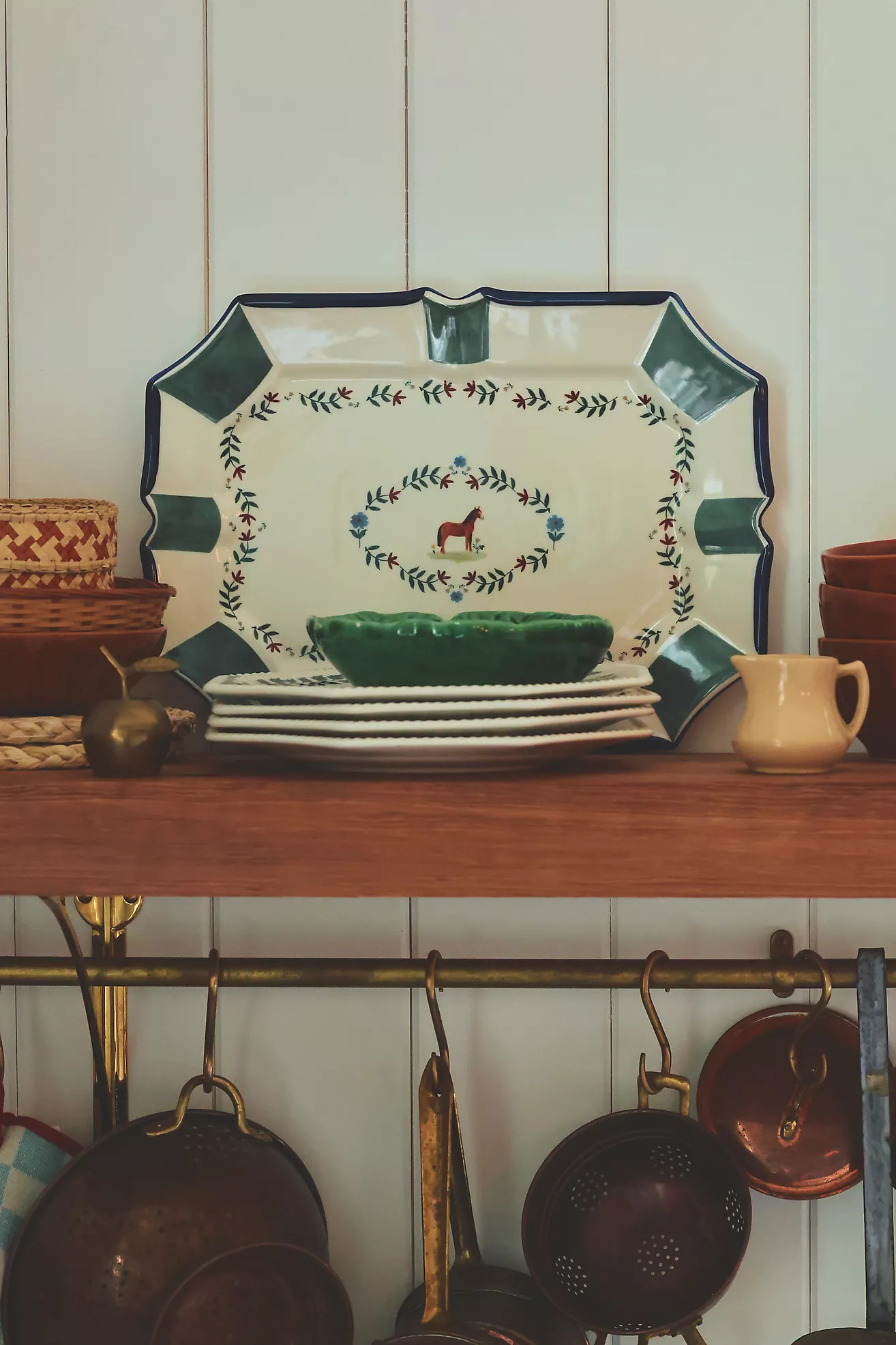 Alana Stoneware Horse Platter | Anthropologie (US)