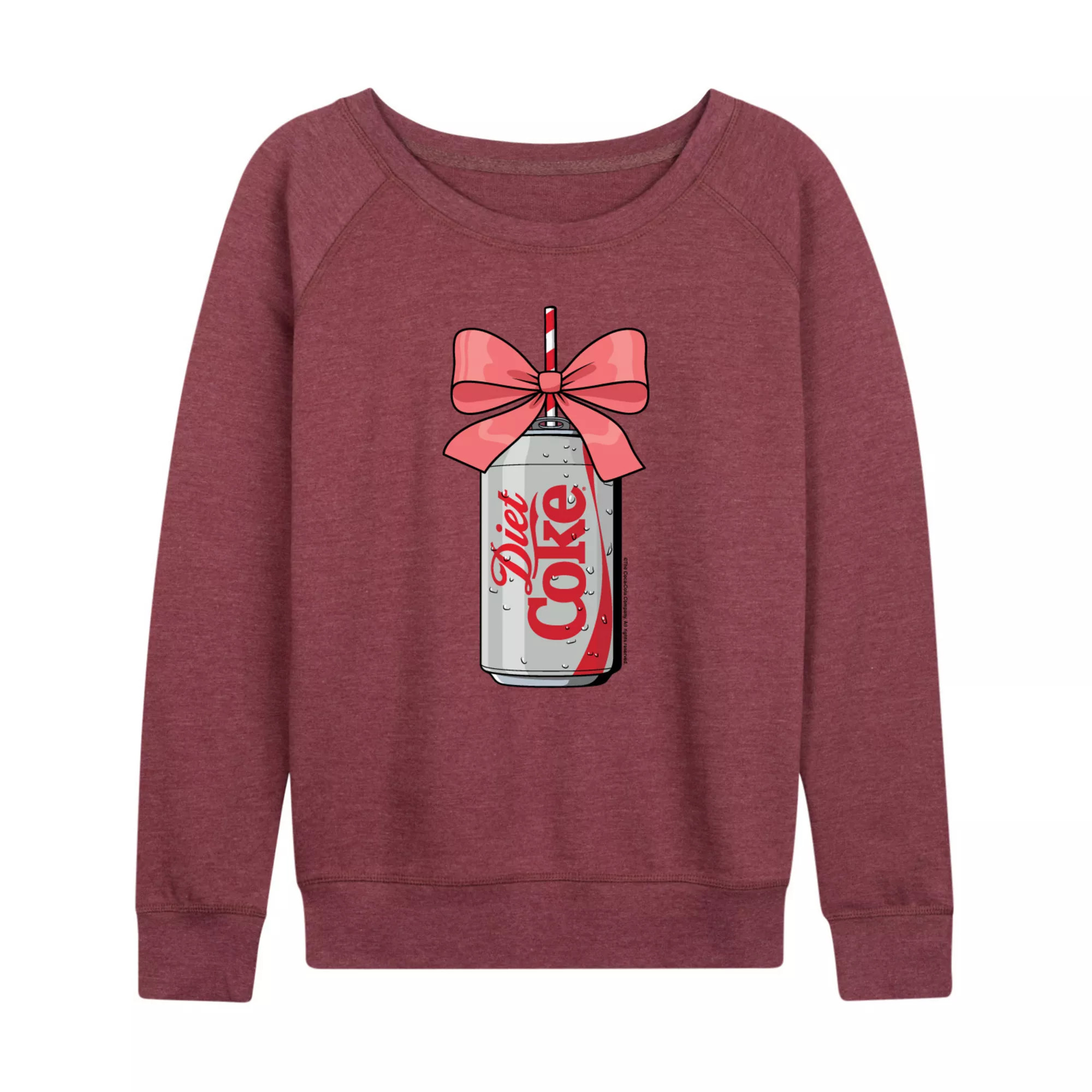 Women's Diet Coke Can Bow French Terry Long Sleeve Tee | Kohl's