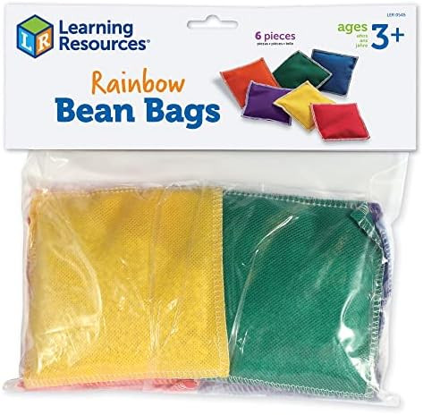 Learning Resources Rainbow Bean Bags - 6 Pieces, PreK+ | Ages 3+ Bean Bags for Kids, Counting and... | Amazon (US)