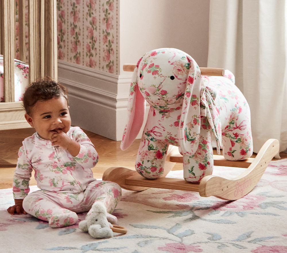 LoveShackFancy Bunny Plush Nursery Rocker | Pottery Barn Kids