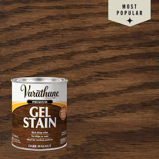 1 qt. Dark Walnut Semi-Transparent Gel Interior Wood Stain | The Home Depot