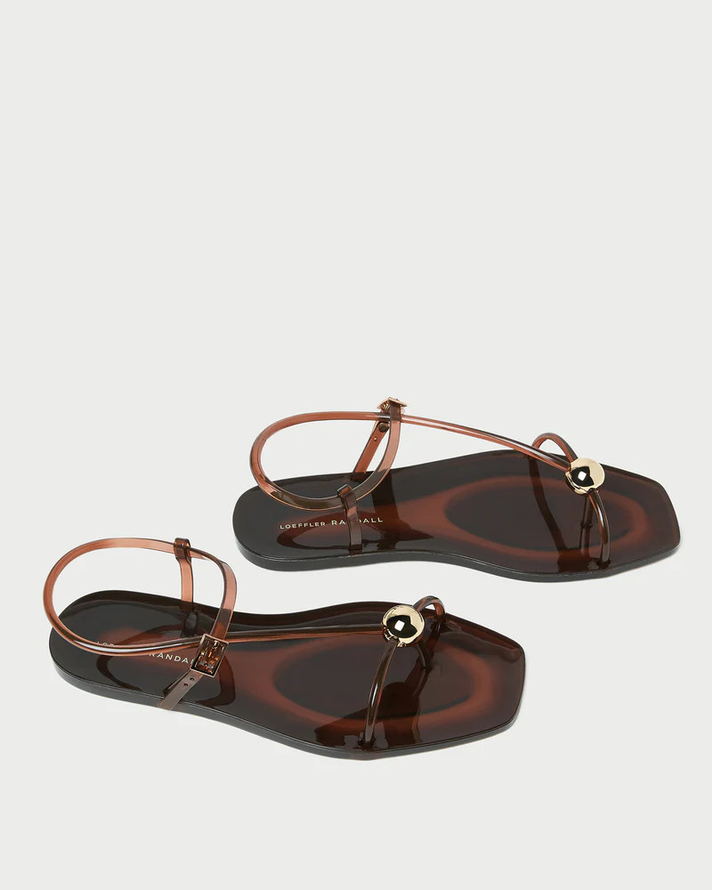 Dana Brown Strappy Jelly Sandal | Loeffler Randall