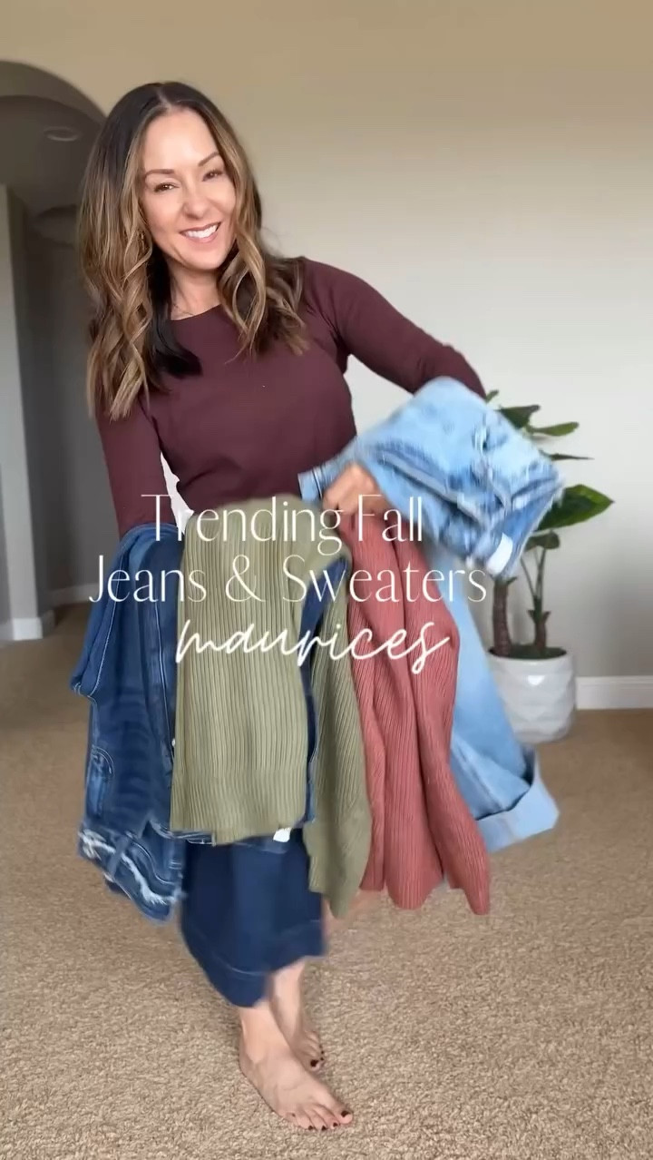 Trending fall jeans and sweaters! Wide leg, bootcut, workwear jeans all from @maurices

For reference: I’m 5’1”, 109lbs
KanCan High Rise Cuffed Wide Leg Jean 24 Reg KanCan High Rise Curvy Double Button Bootcut Jean 25 short Dark High Rise Wide Leg Jean 0 Short Cables Dells Sweater XS olive tree Boat neck sweater XS coconut seed

Most of maurices jeans come in sizes zero through 24 in short, regular and long 
And sometimes extra short and extra long. 

Fall outfits, comfy jeans, petite friendly denim, petite outfits, petite bottoms, wide leg jeans, fall outfit ideas

#feelgoodjeans #discovermaurices #ad #falloutfit #loungewear #momstyle

#LTKVideo #LTKStyleTip #LTKOver40