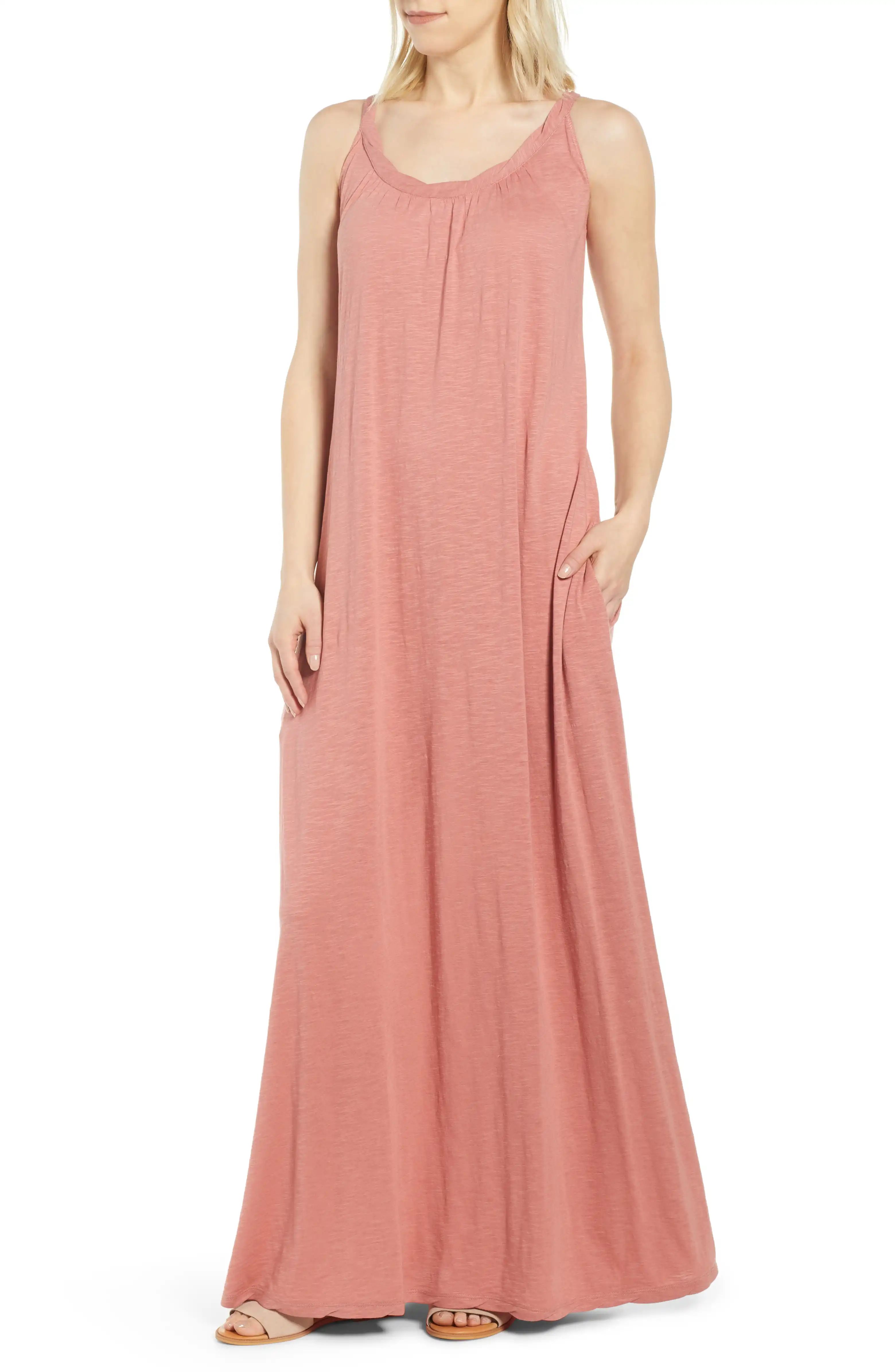 Twist Neck Maxi Dress | Nordstrom