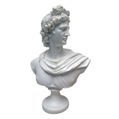 Design Toscano PD72520 Apollo Belvedere Bust Statue, 12.5 Inch, White | Amazon (US)