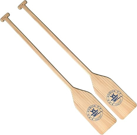 Canoe Paddle Wood Ergonomic Grip 4 Feet Long A Pair | Amazon (US)