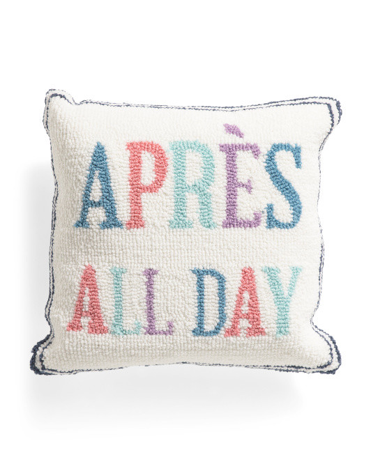 16x16 Apres All Day Hooked Pillow | TJ Maxx