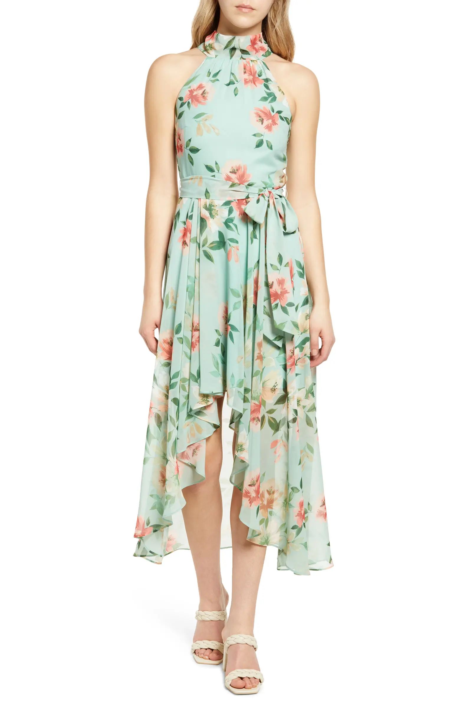 Floral Halter Maxi Dress | Nordstrom