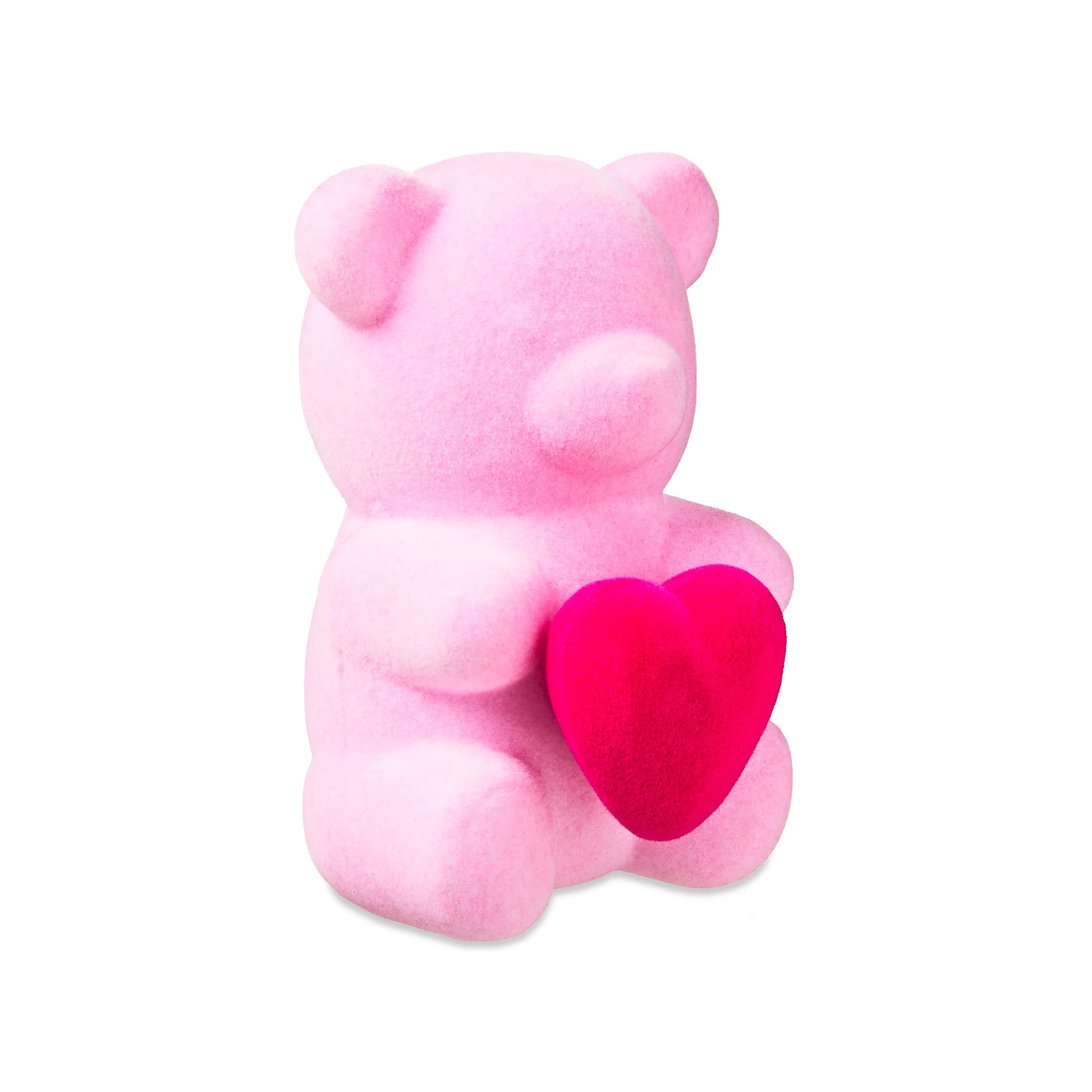 Valentine's Day Small Flocked Pink Bear Decor, 4", by Way To Celebrate | Walmart (US)