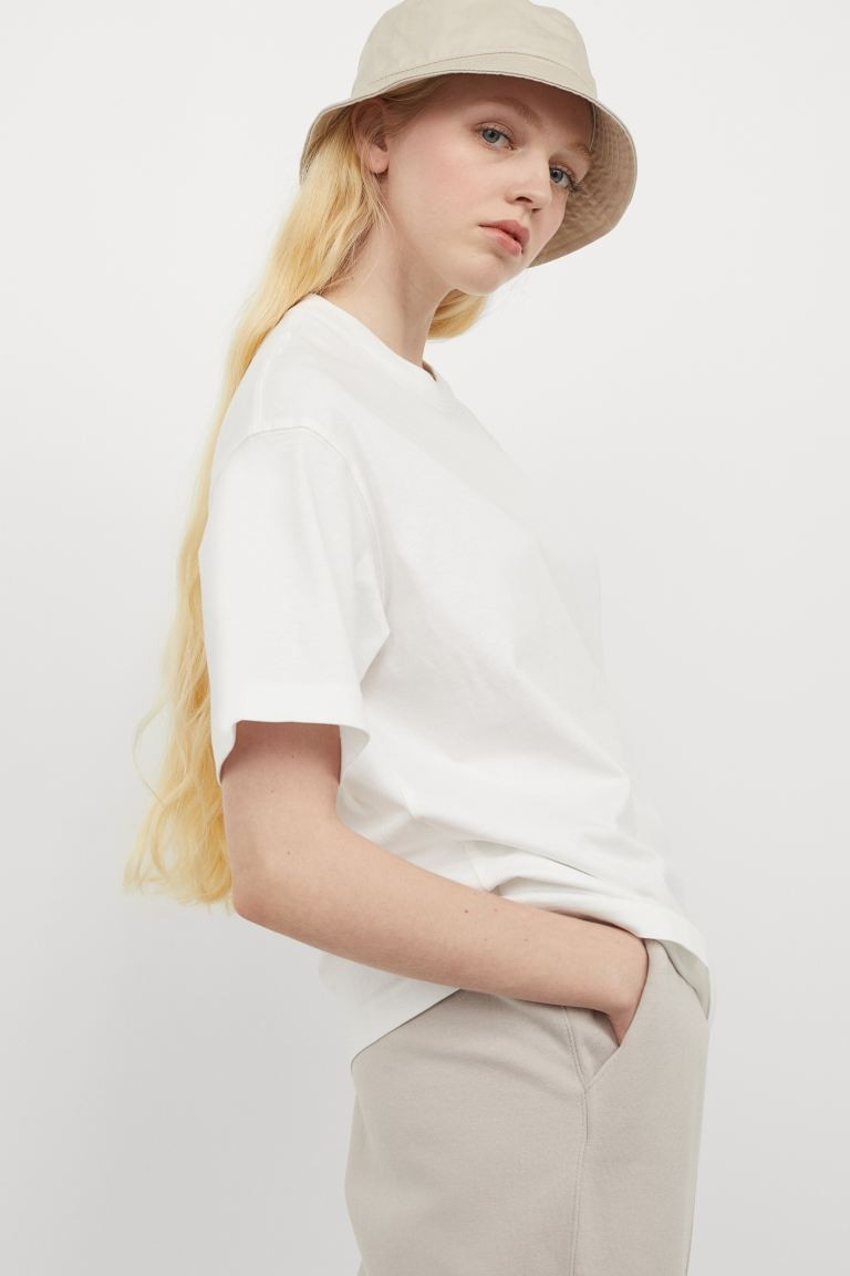 Weites Baumwoll-T-Shirt | H&M (DE, AT, CH, NL, FI)