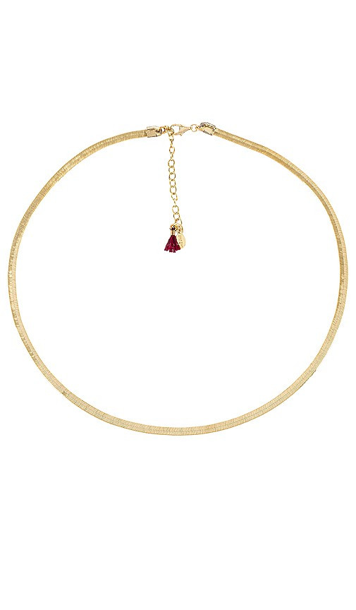 SHASHI Silk Gold Necklace in Metallic Gold. | Revolve Clothing (Global)