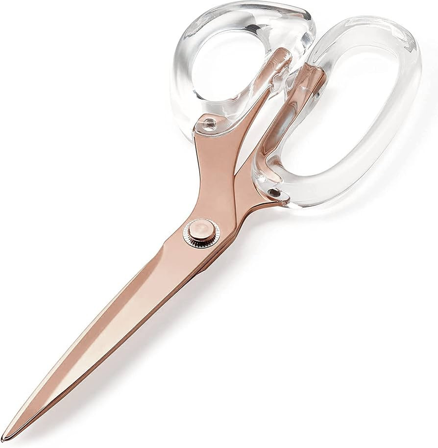 OfficeGoods Acrylic & Stainless Steel 9" Scissors - Modern Design for the Stylish Home, Office, o... | Amazon (US)