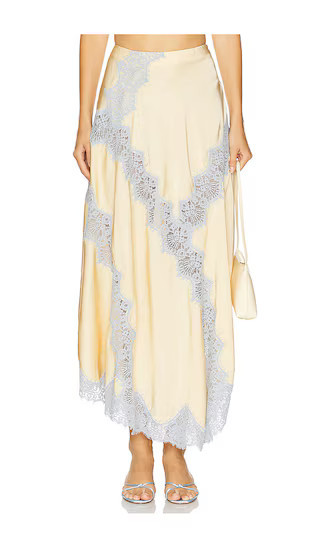 L'Academie by Marianna Lay Midi Skirt in Yellow. - size XS | Revolve Clothing (Global)