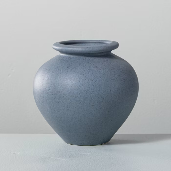 Round Tapered Ceramic Bud Vase with Lip - Hearth & Hand™ with Magnolia | Target