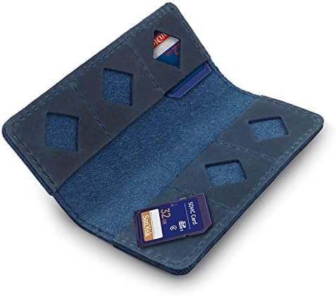 MegaGear Leather SD Card Holder with 12 Card Slots | Amazon (US)