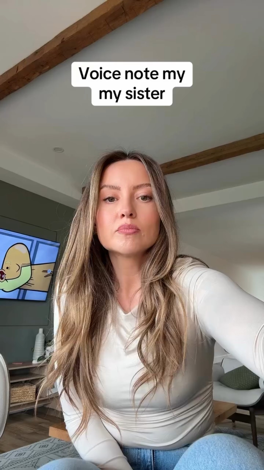 Fun fact about fiancé’s (the poor baby), he has to act out all children roles in these videos…for tictac. 

New @dynamite order in and I’m in love with this top
#sisters #voicenotes