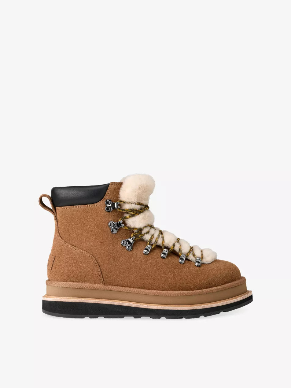 UGG X Sacai Suede Hiking Boots | Selfridges