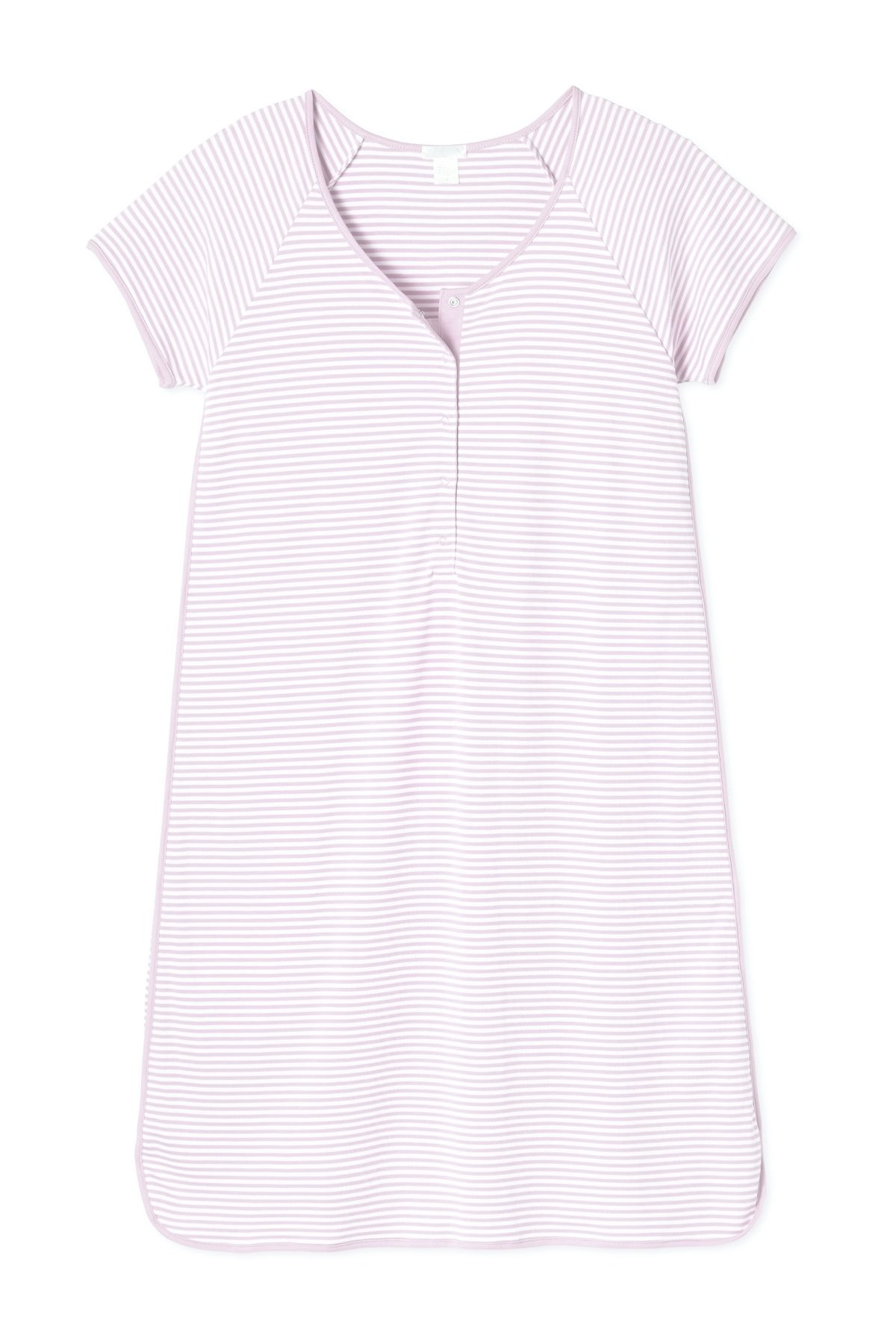 Pima Maternity Nightgown in Lavender | LAKE Pajamas