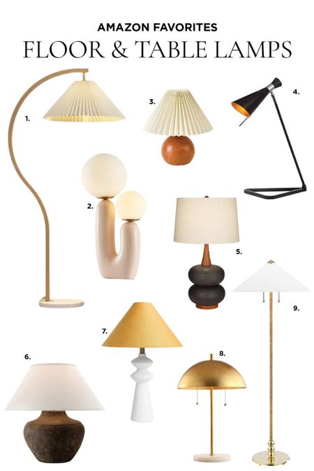 Modern table lamps and floor lamps for your living room and bedroom. Find small table lamps for your nightstand and unique lighting for your home all at a great price, found on Amazon, and curated by an interior designer.  #lightingideas #lighting #founditonamazon #interiors #interiordesign 

#LTKfindsunder100 #LTKhome
