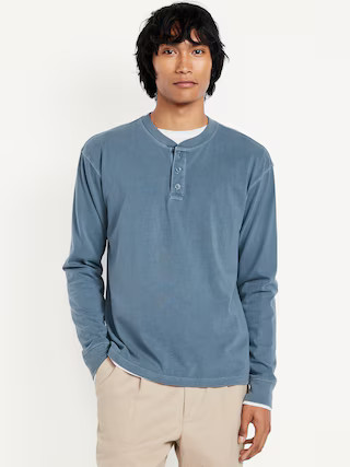 Heavyweight Henley T-Shirt | Old Navy (US)