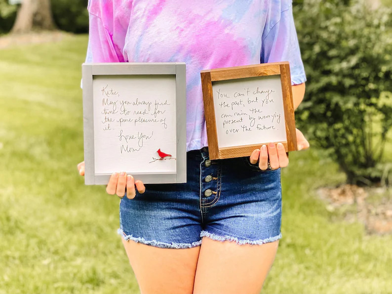 Custom Handwriting Sign  Laser Engraved Handwritten Wooden | Etsy | Etsy (US)