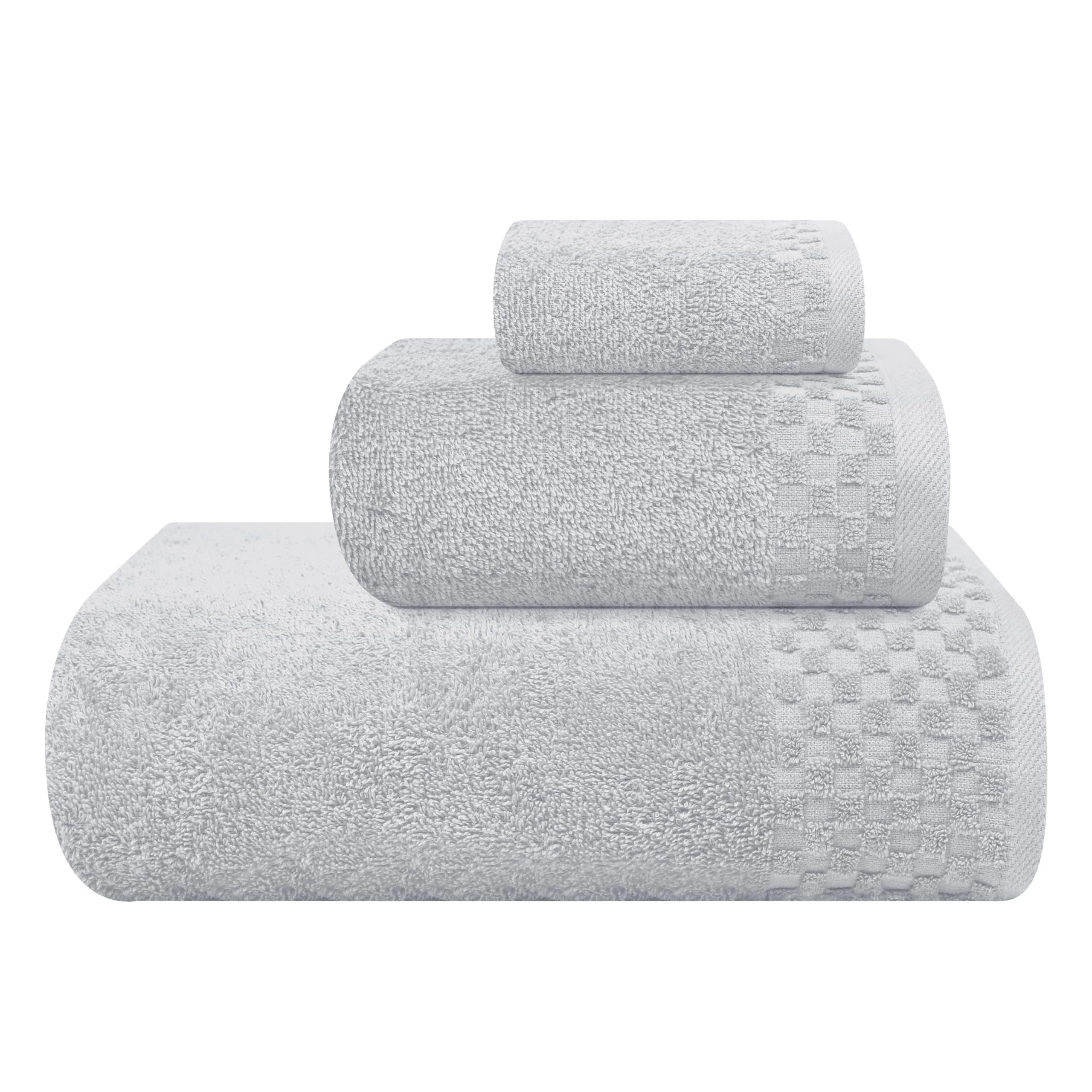 GLAMBURG Ultra Soft 3 Pack Cotton Towel Set, Contains a Bath Towel 28x55 inch, a Hand Towel 16x24... | Walmart (US)