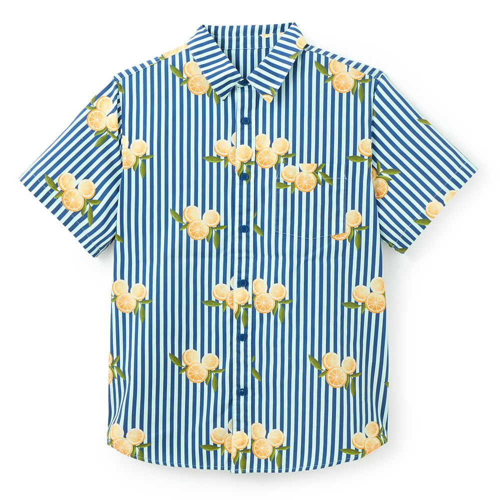 Mickey Mouse Icon Oranges Button-Down Shirt for Men | Disney Store