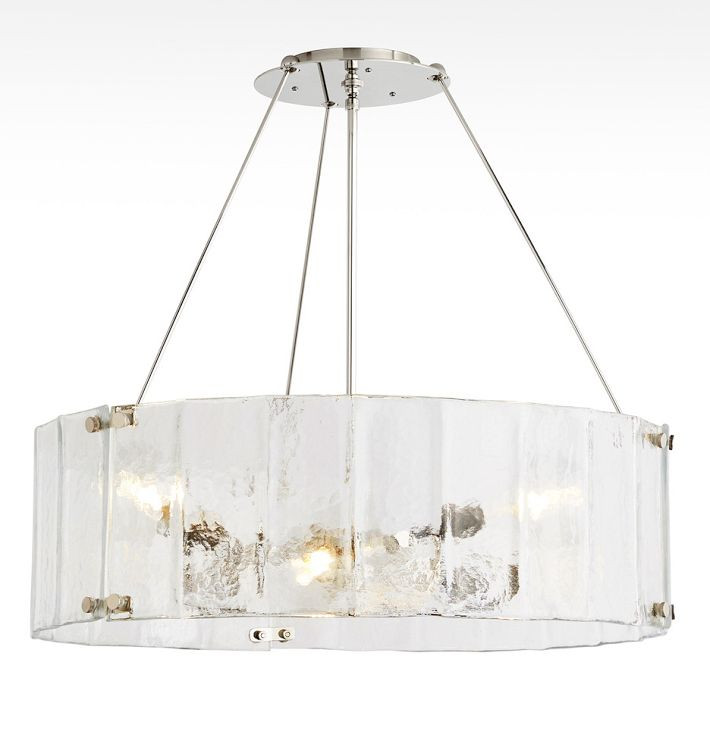 Willamette 32" Clear Fluted Glass Chandelier | Rejuvenation