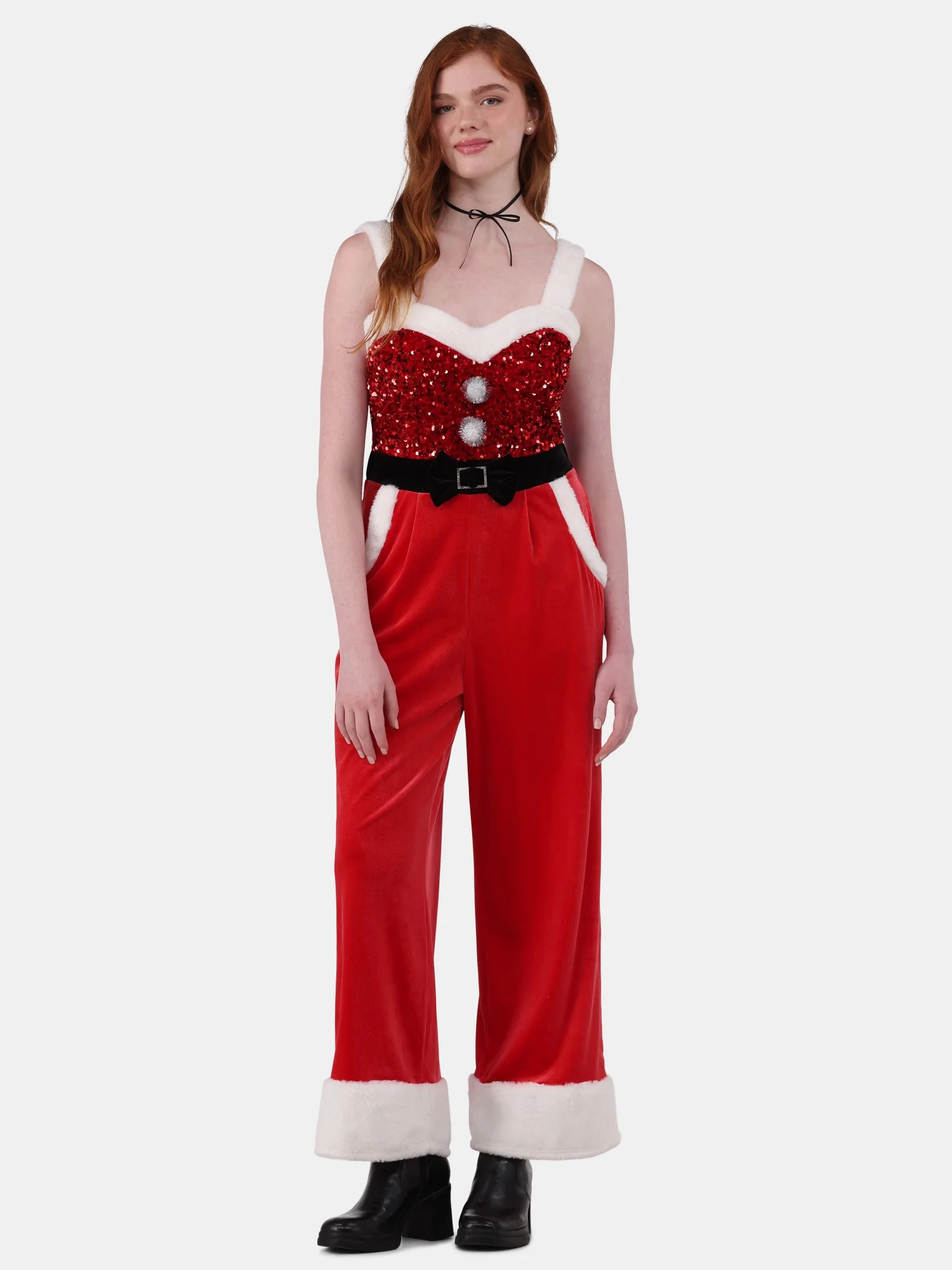 No Boundaries Women's Christmas Jumpsuit | Walmart (US)